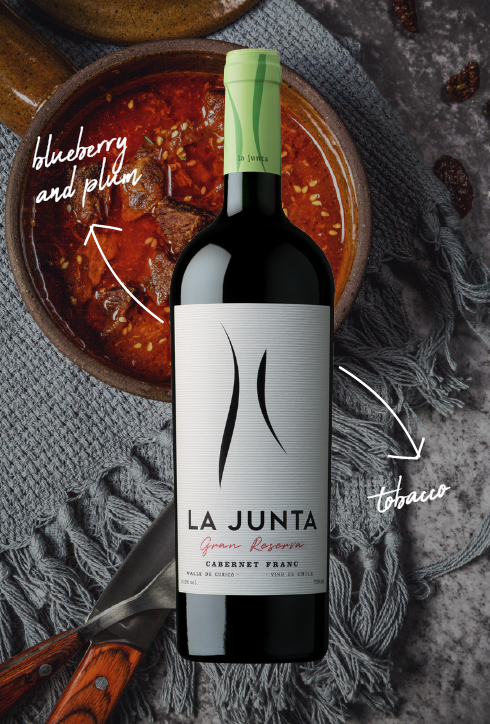 Viña La Junta Gran Reserva Cabernet Franc, Curico Valley, 2022, Chile